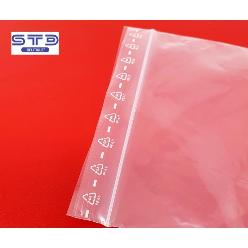 sac plastique zip 220mm*160mm