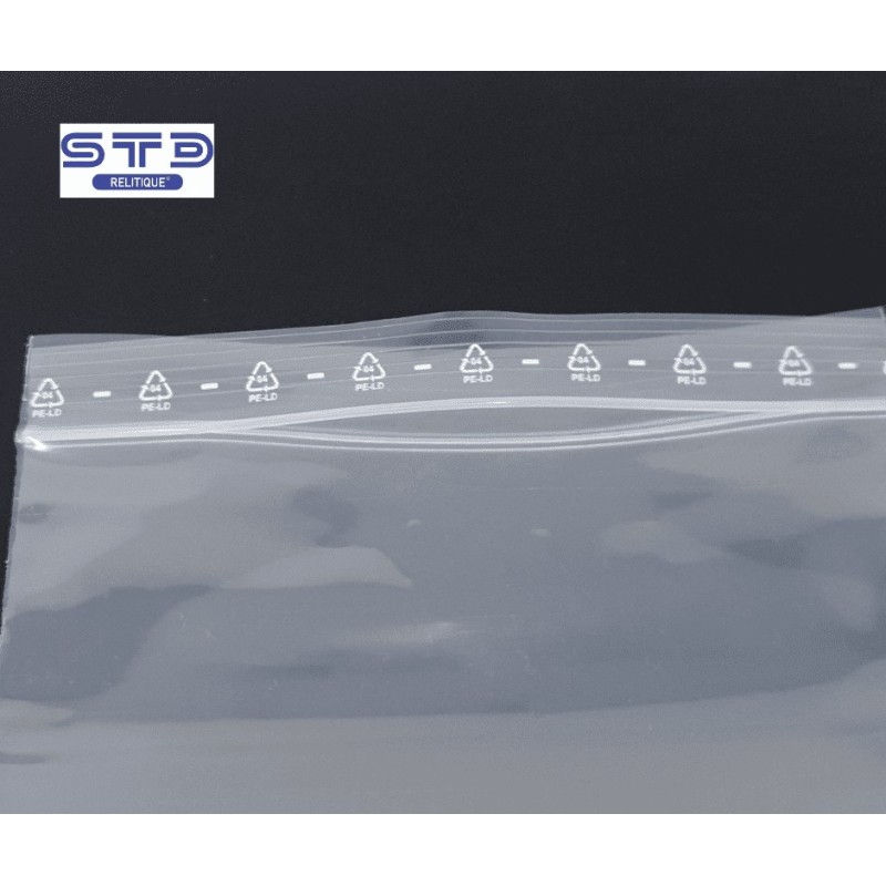 Sachet Zip transparent - 200 x 200 mm (Colis de 1000)
