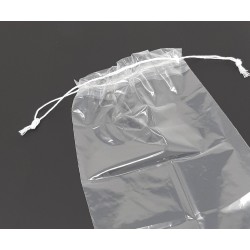 Sacs à cordon transparents en vrac  Sacs à cordon en plastique transparent