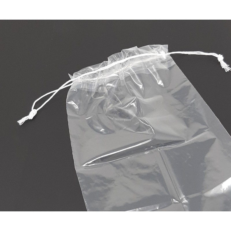 Sachet plastique à fermeture adhésive repositionnable 40 microns