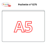 1275 - A5 POCHETTE ADHESIVE GRAND COTE  220 X 158 MM -PAR 50