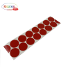 PASTILLE ADHESIVE ASPECT TISSUS DIAMETRE 15MM ROUGE PAR 1000