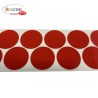 PASTILLE ADHESIVE ASPECT TISSUS DIAMETRE 15MM ROUGE PAR 1000