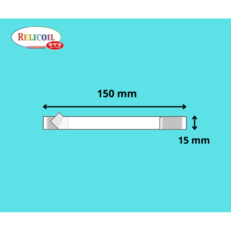 Stop-rayon Wobbler 150 x 15 mm Permanent/repositionnable plastique par 100