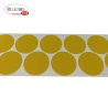 PASTILLE ADHESIVE ASPECT TISSUS DIAMETRE 15MM JAUNE PAR 1000