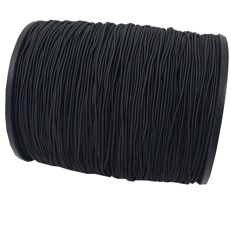 ELASTIQUE NOIR  2.2 MM BOBINE DE 500 METRES