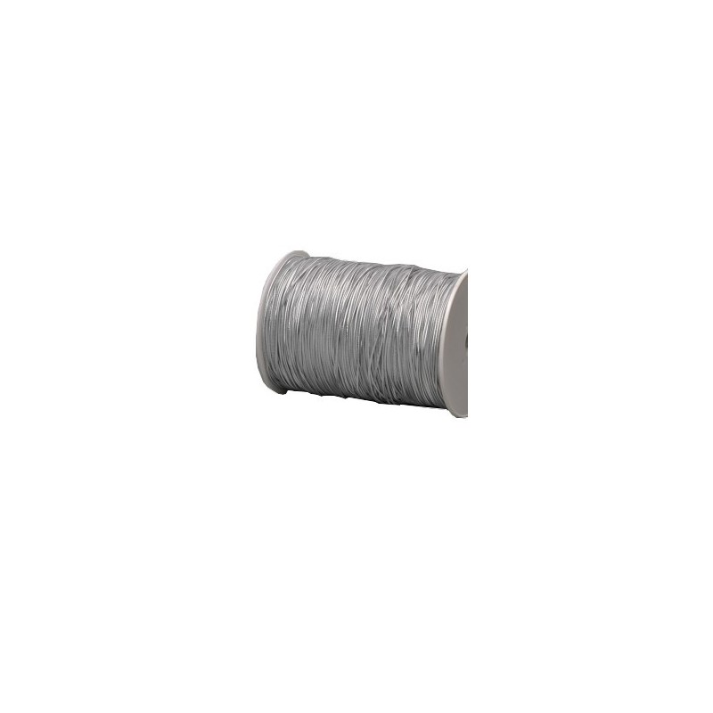 ELASTIQUE ARGENT 2 MM BOBINE DE 500 METRES