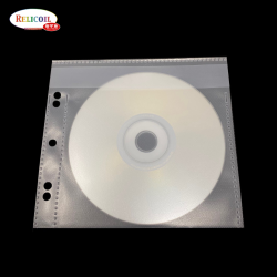 Pochette SIMPLE CD-DVD non adhésive avec rabat pour classeur par 100
