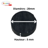 Aimant ferrite forme ronde ou cylindrique Y35 diamètre 20mm par 100