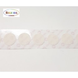 Pastille auto-agrippante  VELCRO 19 mm Blanc en rouleau-1120 pastilles